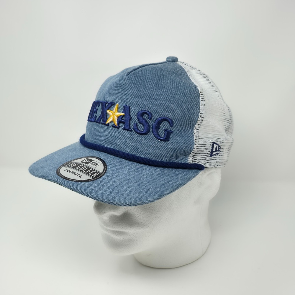 New Era The Golfer A-Frame Snapback Trucker Hat Texas All-Star‎ Game Blue/White